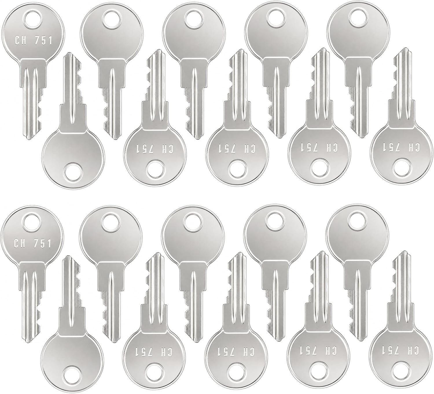 OCS Parts CH751 20-Pack Universal Replacement Keys for RVs, Campers, Tool Boxes