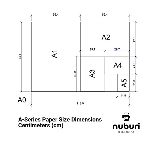 Nuburi A4 Printer Paper 80gsm 21lb 40 Sheets Professional Copy Paper