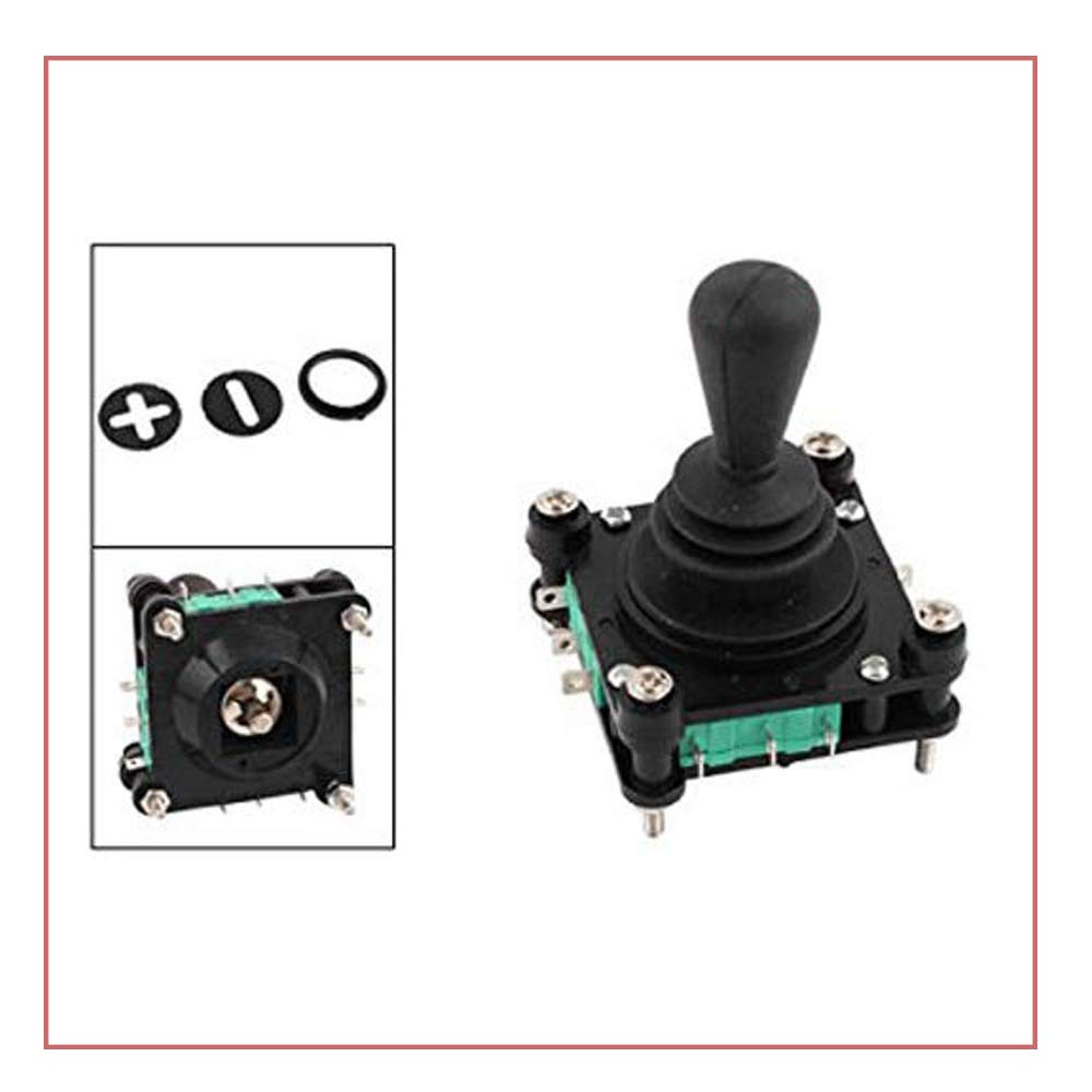 1Pcs AC 250V 5A 4NO 4NC Joystick Switch Momentary 2.5mm Fixing Thread