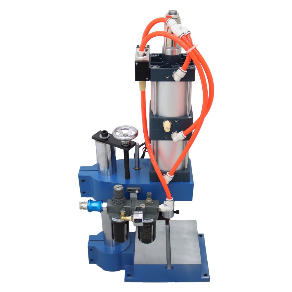 2205Lbs Pneumatic Punch Press Machine Hole Puncher 110V 3.9-1.9in Two Controller