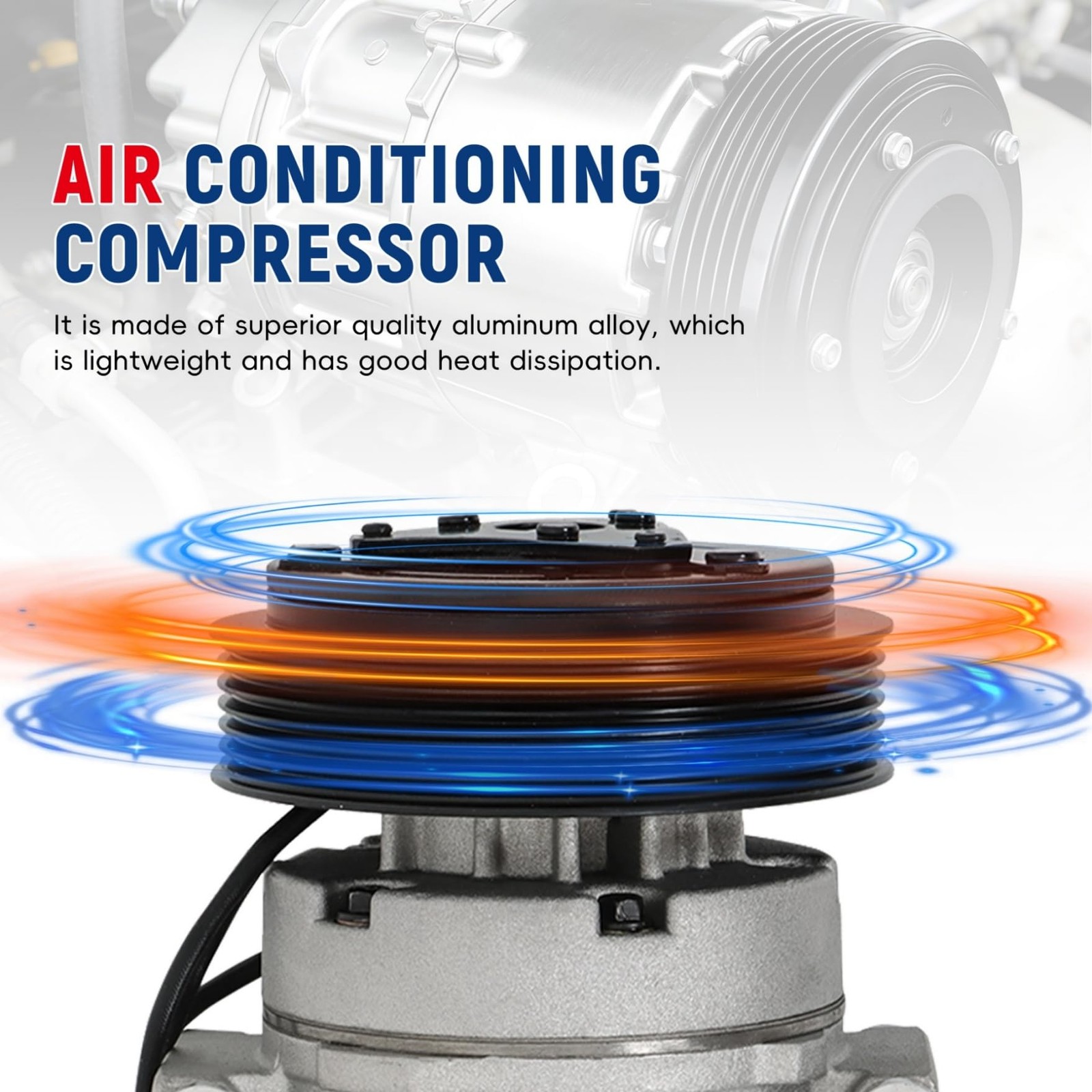 Waltyotur Ac Compressor A/C Clutch Co 10736C Replacement For Mdx Tl Accord