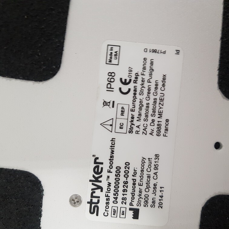 Footswitch Stryker REF 0450000500 Crossflow (100614)