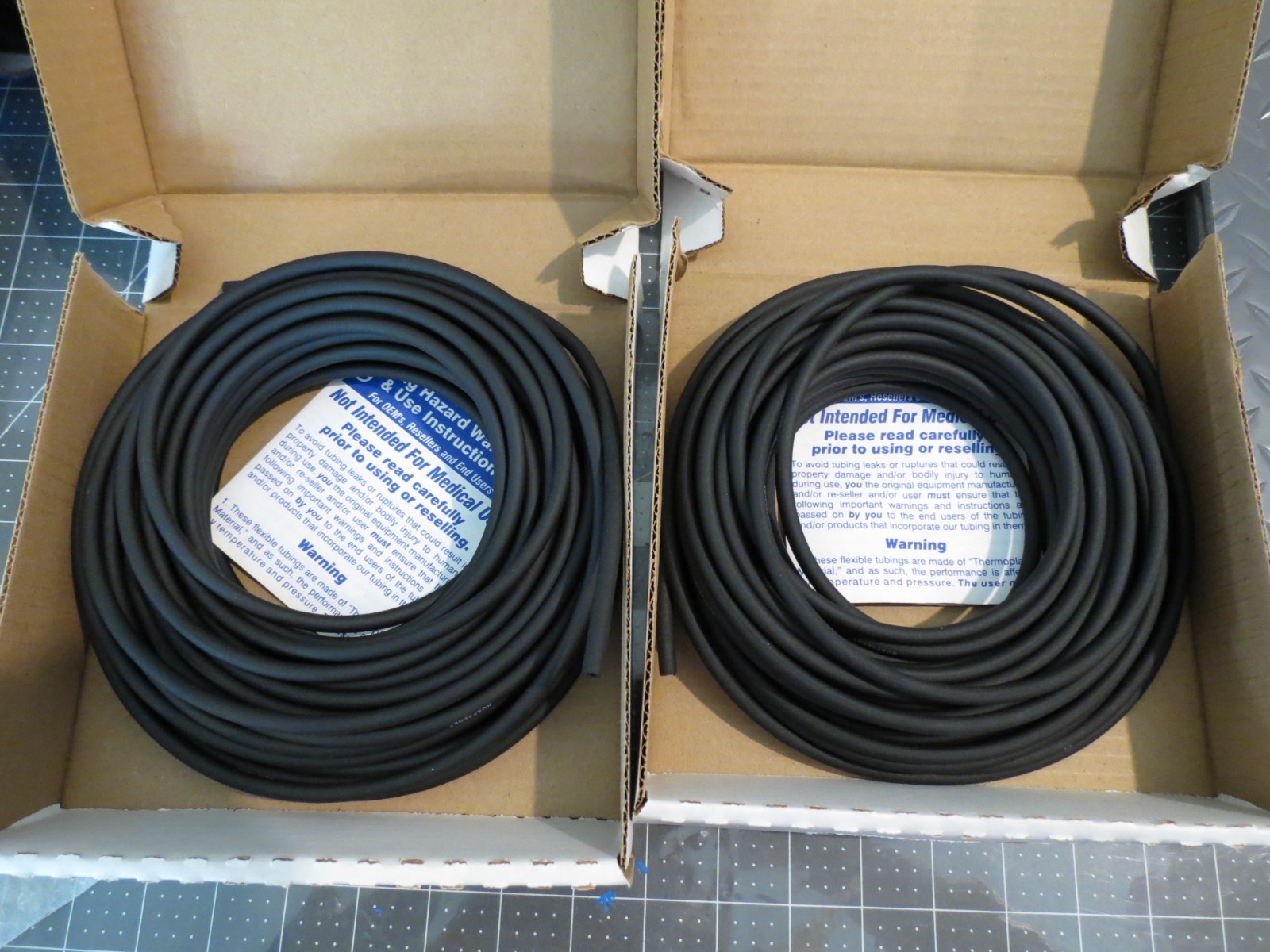 2- Tygon Flexible Tubing 51075K22 50ft Nonprene Thermoplastic 1/8″ ID 1/4″ OD