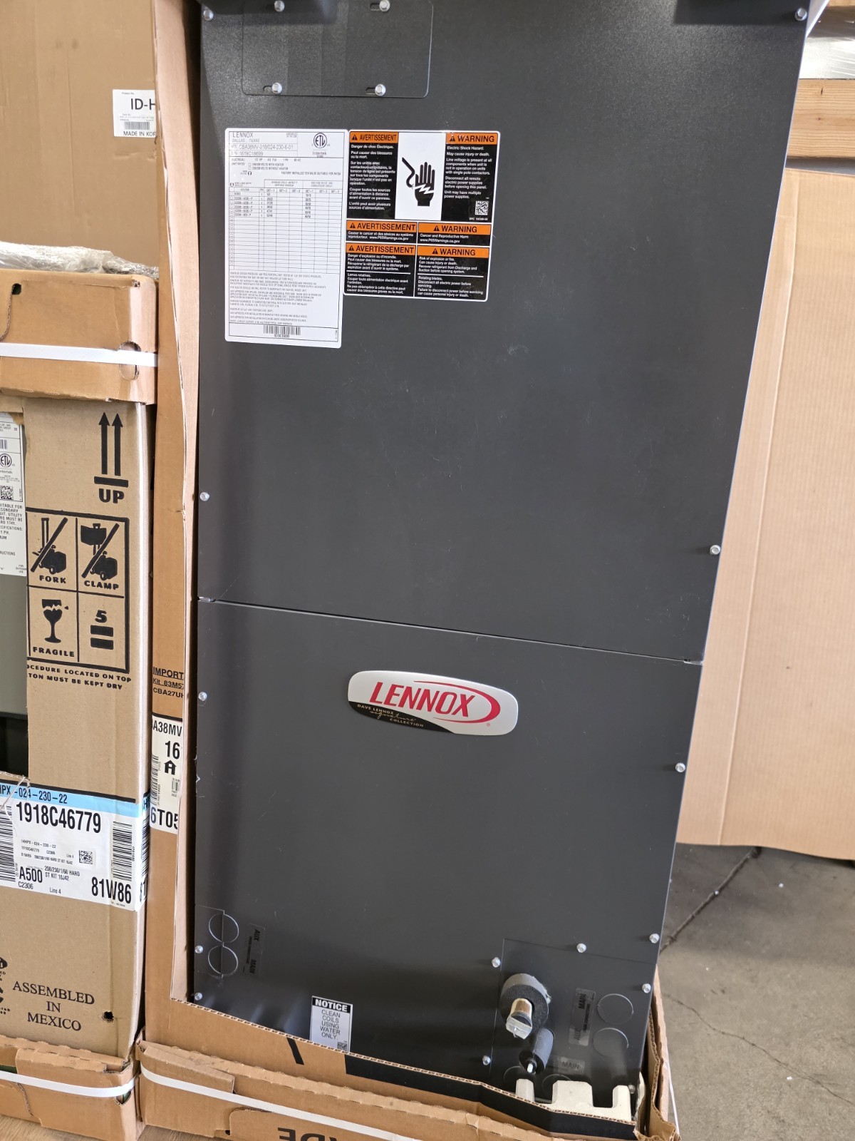 NEW Lennox 14HPX-024 Air Conditioner 2 Ton With CBA38MV Air Handler, 410A, 230V