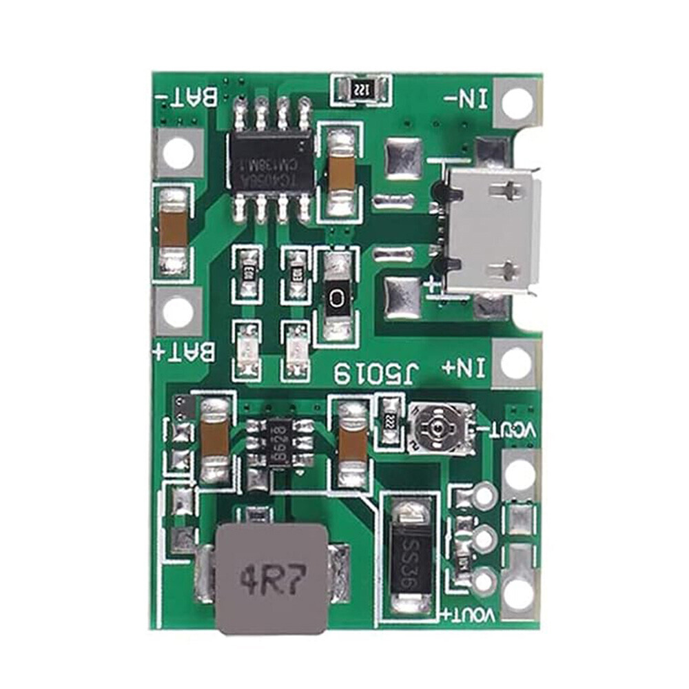 10PK Micro USB 3.7V 18650 Lithium Li-ion Battery Charger Module Boost Step up 5V