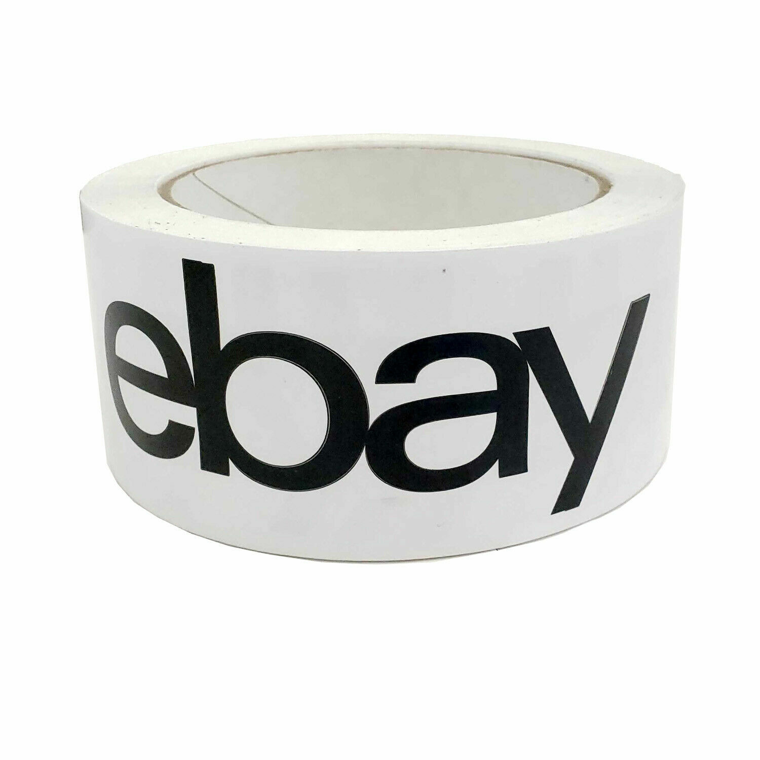 2 Rolls 2″ x 75 yards Black – White LOGO eBay Branded Packing Tape