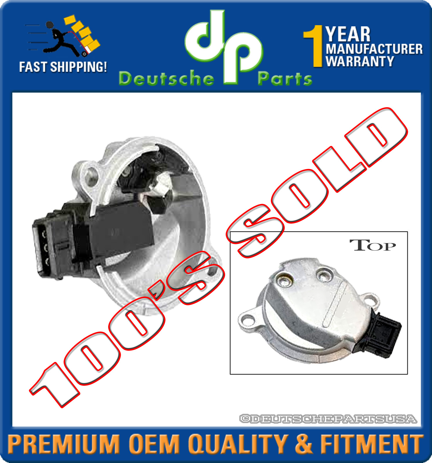 AUDI VOLKSWAGEN VW CAM CAMSHAFT POSITION HALL SENSOR 058 905 161B / 0232101024