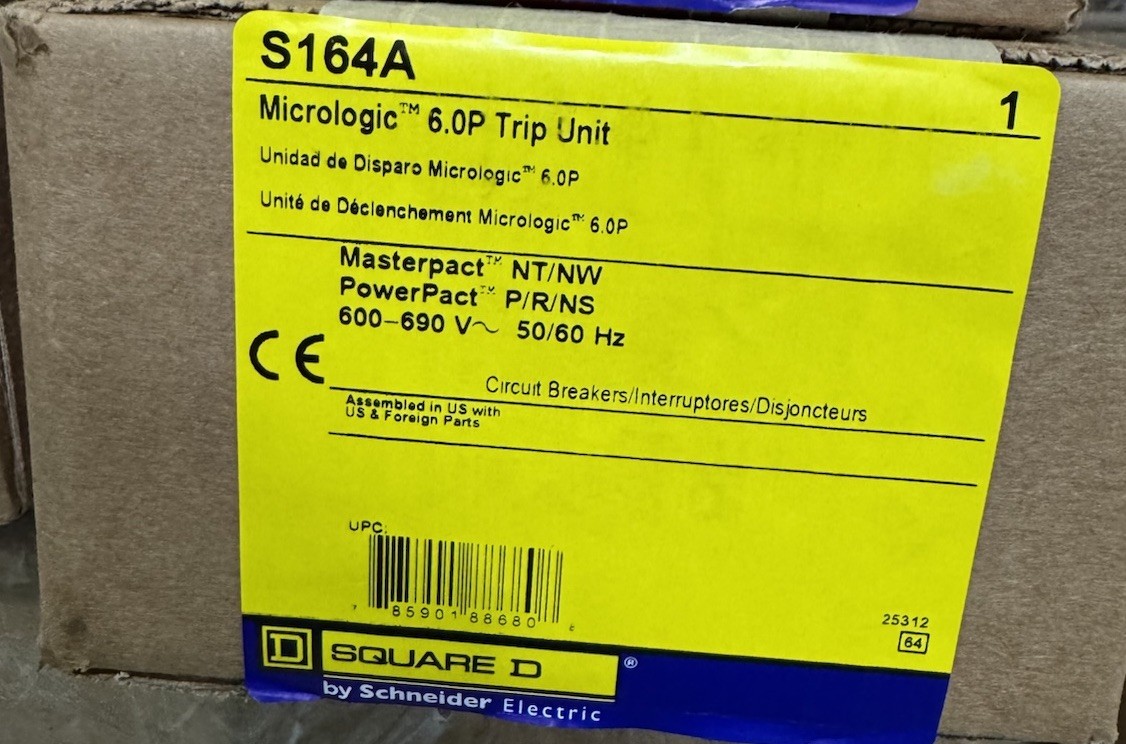 Schneider Electric Square D S164A Micrologic 6.0P Trip Unit