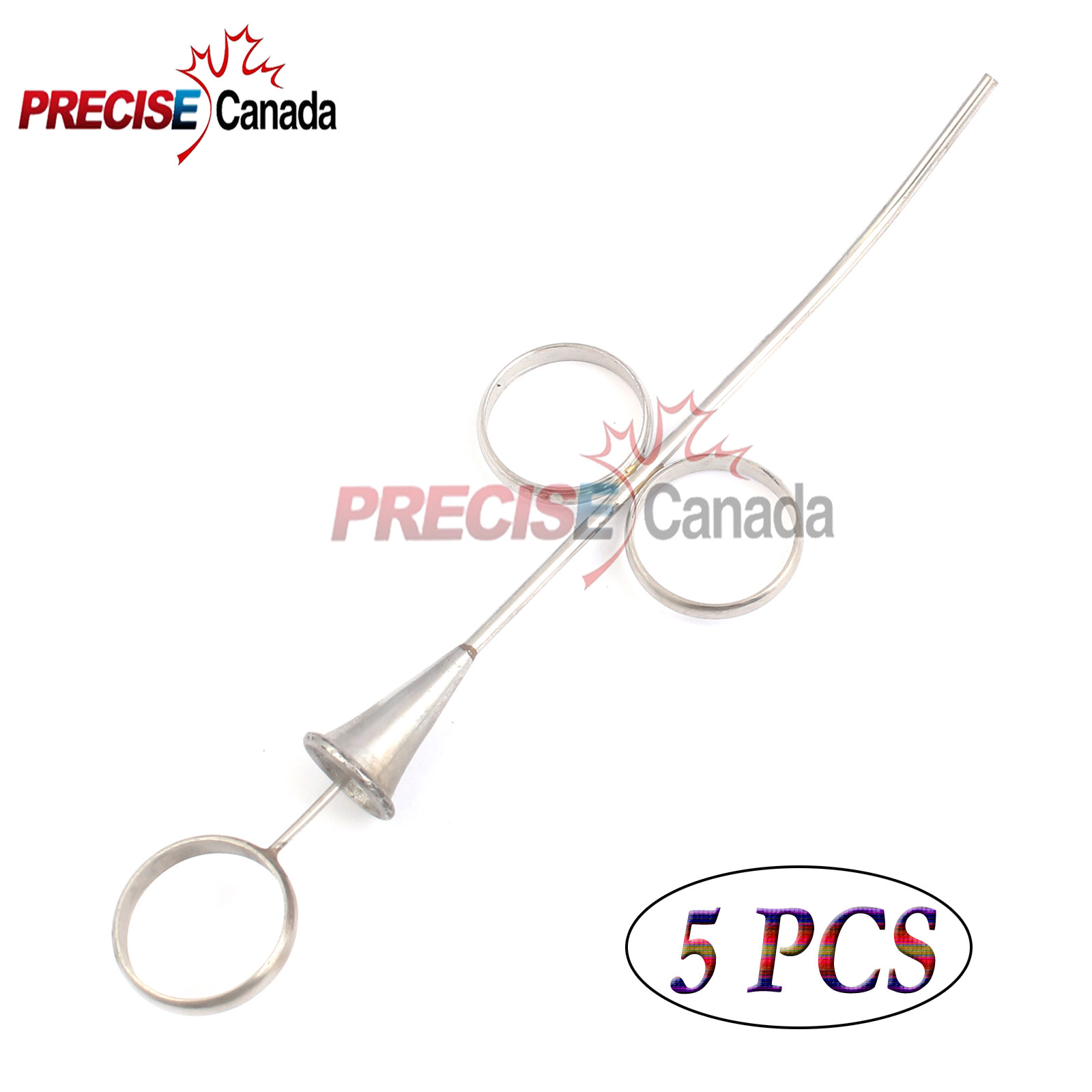 PRECISE CANADA: 5 BONE GRAFT SYRINGE 3.5MM NON MAGNET STEEL DENTAL INSTRUMENTS