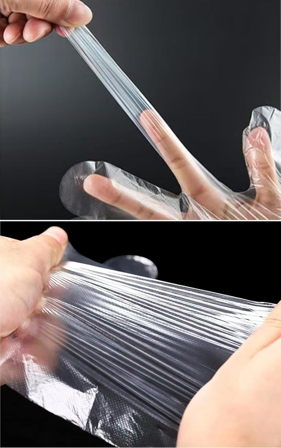 400 Count Disposable Poly Plastic Gloves for Cooking Food Prep and Food Service