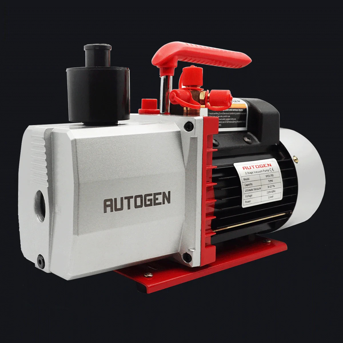 AUTOGEN 2-Stage 7CFM Vacuum Pump for HVAC and Refrigeration​ 3/4 HP