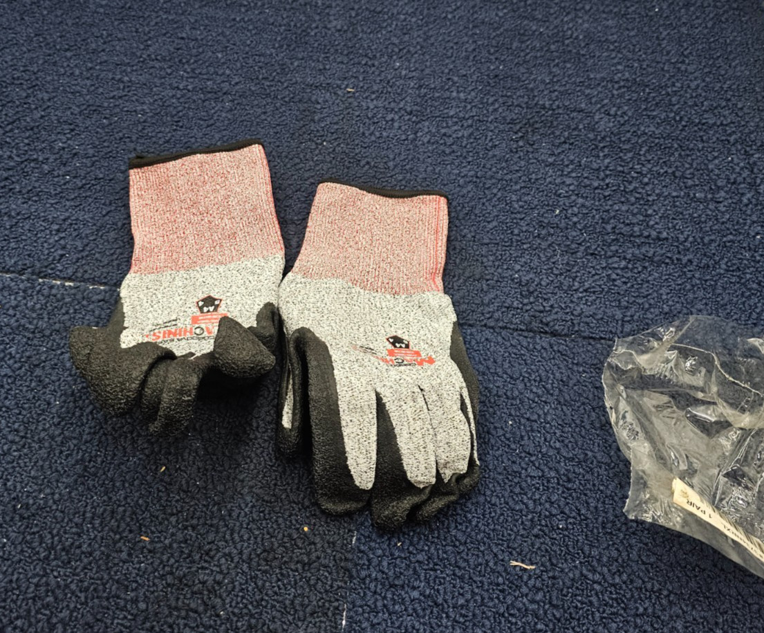 (QTY 6 Pairs) Cordova 3734NRXL Glove Machinist 13-Gauge Size XL ANSI Cut