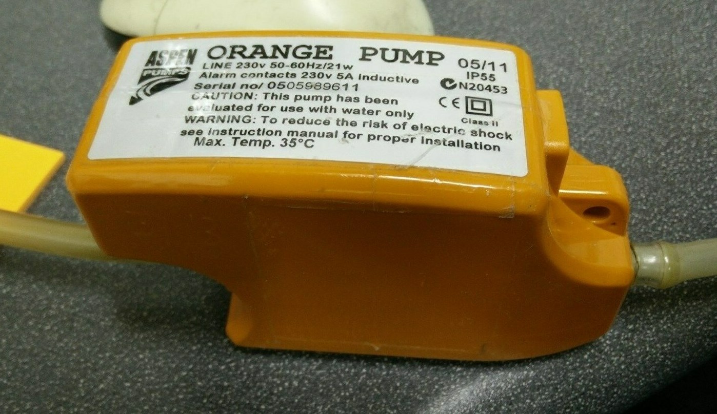Aspen Pumps Orange Pump Line 230V 50-60Hz / 21W Alarm Contact 230V/5A Inductive