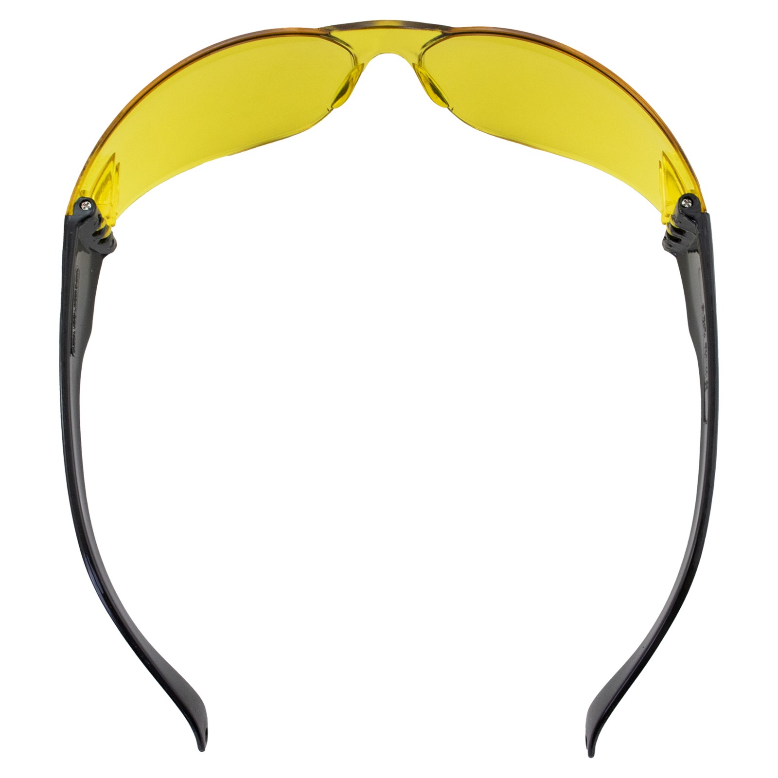 RIDER WRAP AROUND SAFETY GLASSES SHATTERPROOF YELLOW LENS by GLOBAL VISION