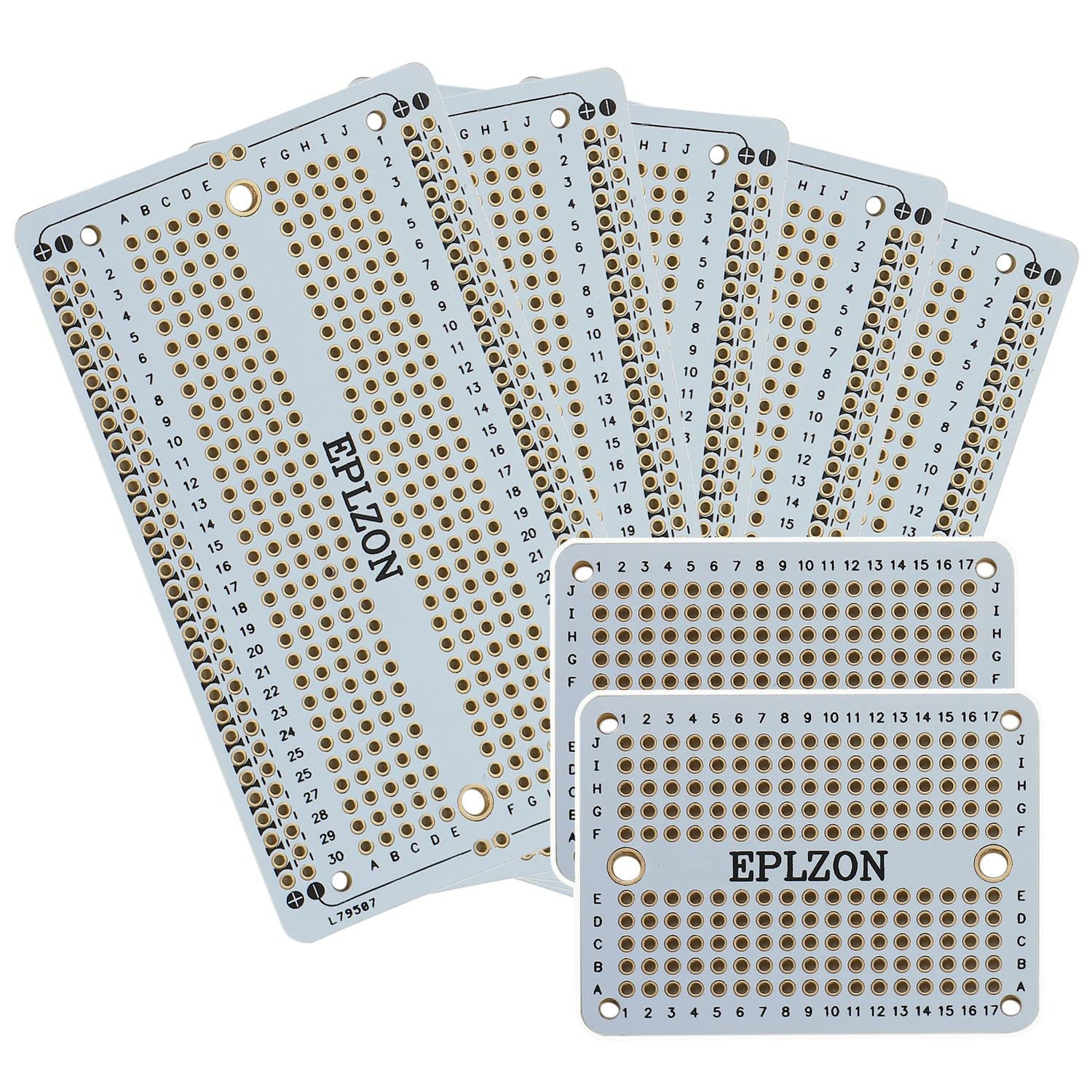 Solderable Breadboard PCB Board Gold-Plated Solder Breadboard for DIY Electro…