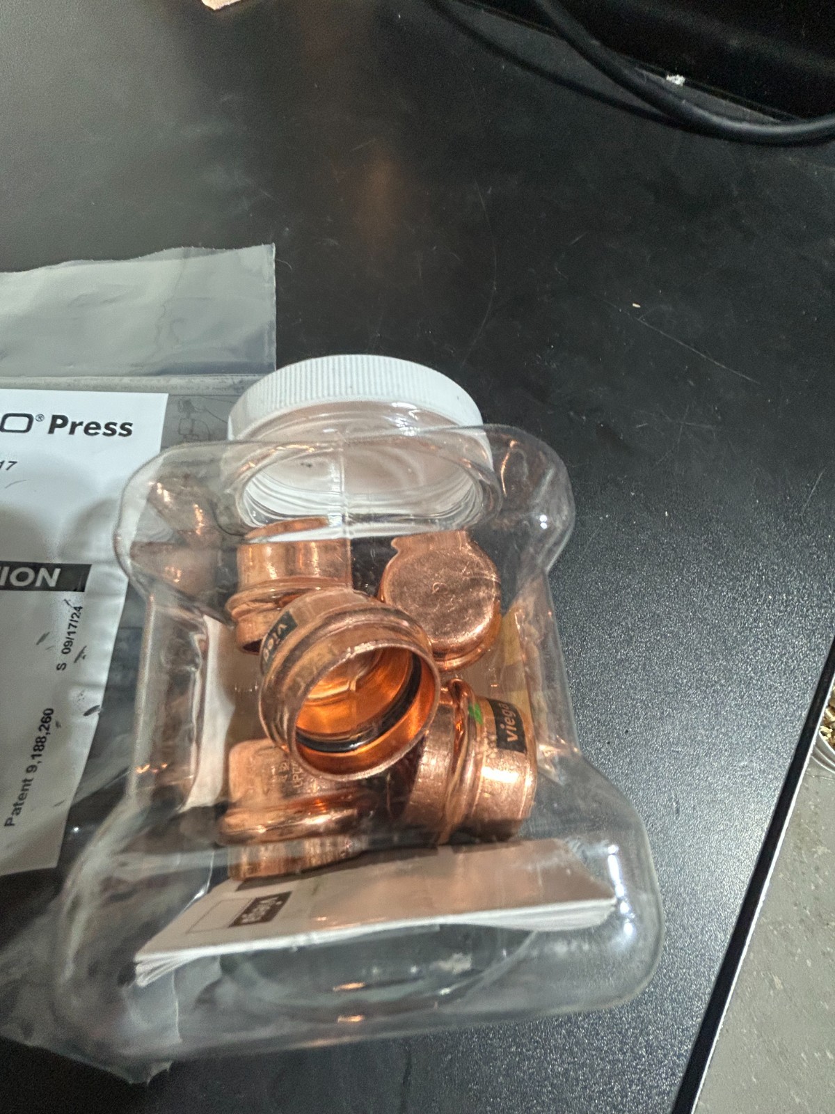25- VIEGA NIBCO PROPRESS CAPS COPPER FITTINGS PRO PRESS 1/2″- 3/4″ – 1″