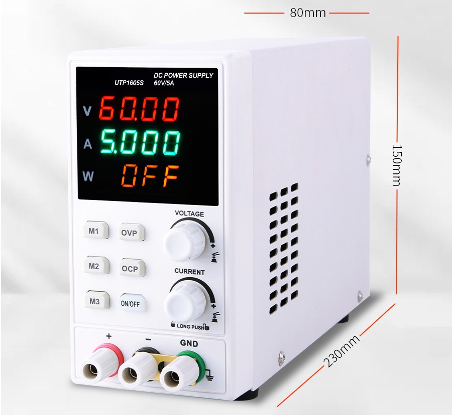 110V/220VDigital Display Adjustable Single Channel DC Regulated Power Supply