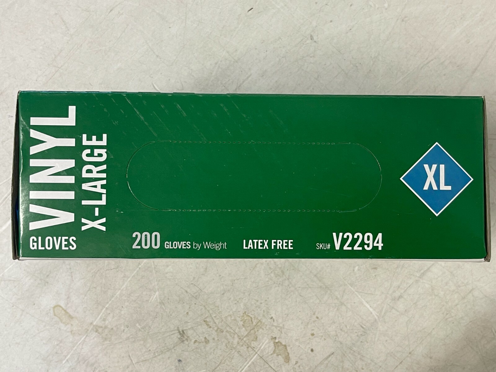 CASE OF 2000 The Safety Zone XL Vinyl Gloves Blue Exp 12/2025 GVP9-XL-2-BL