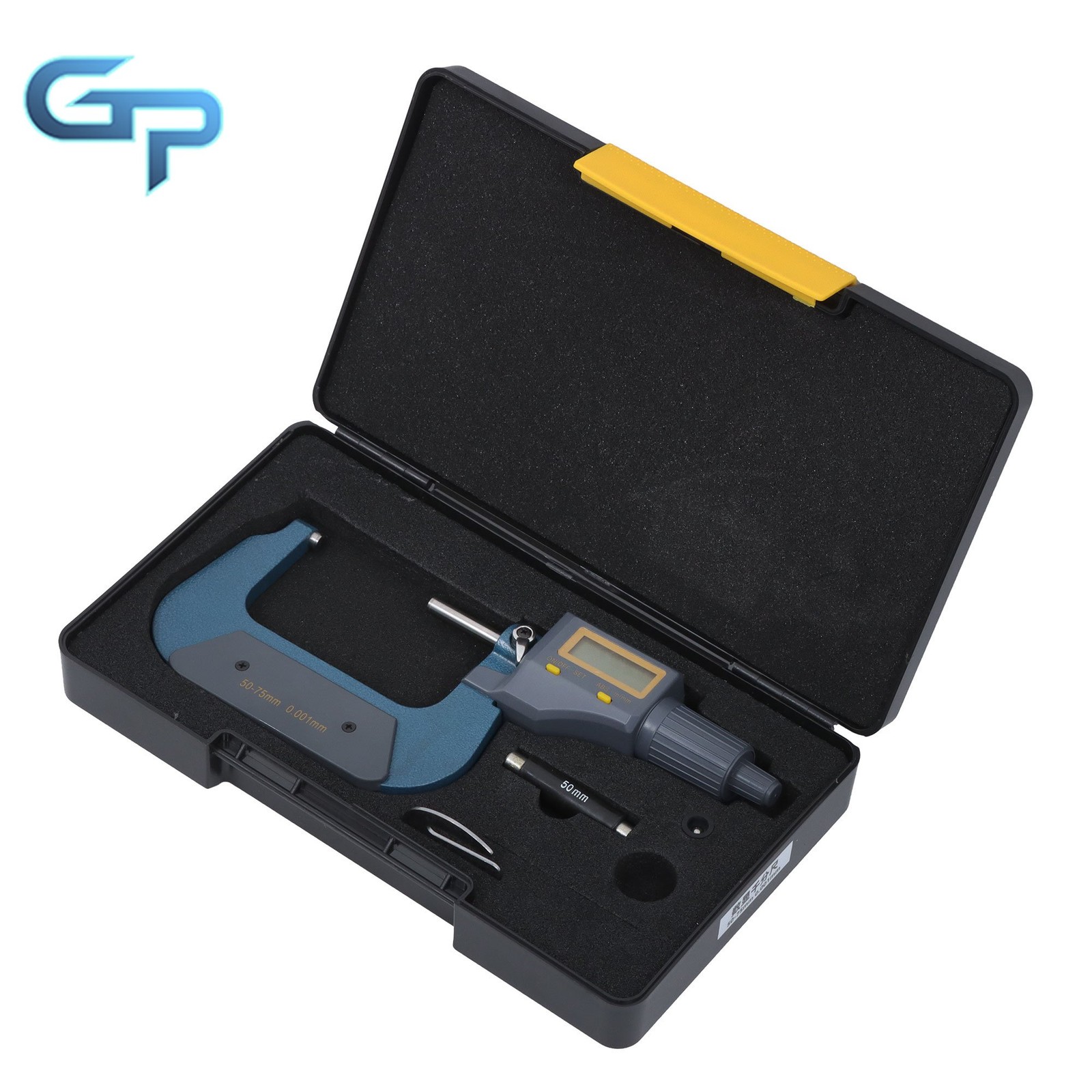 2-3″ 0.00005″ Digital Large LCD Display Outside Micrometer Carbide Tip 50-75mm