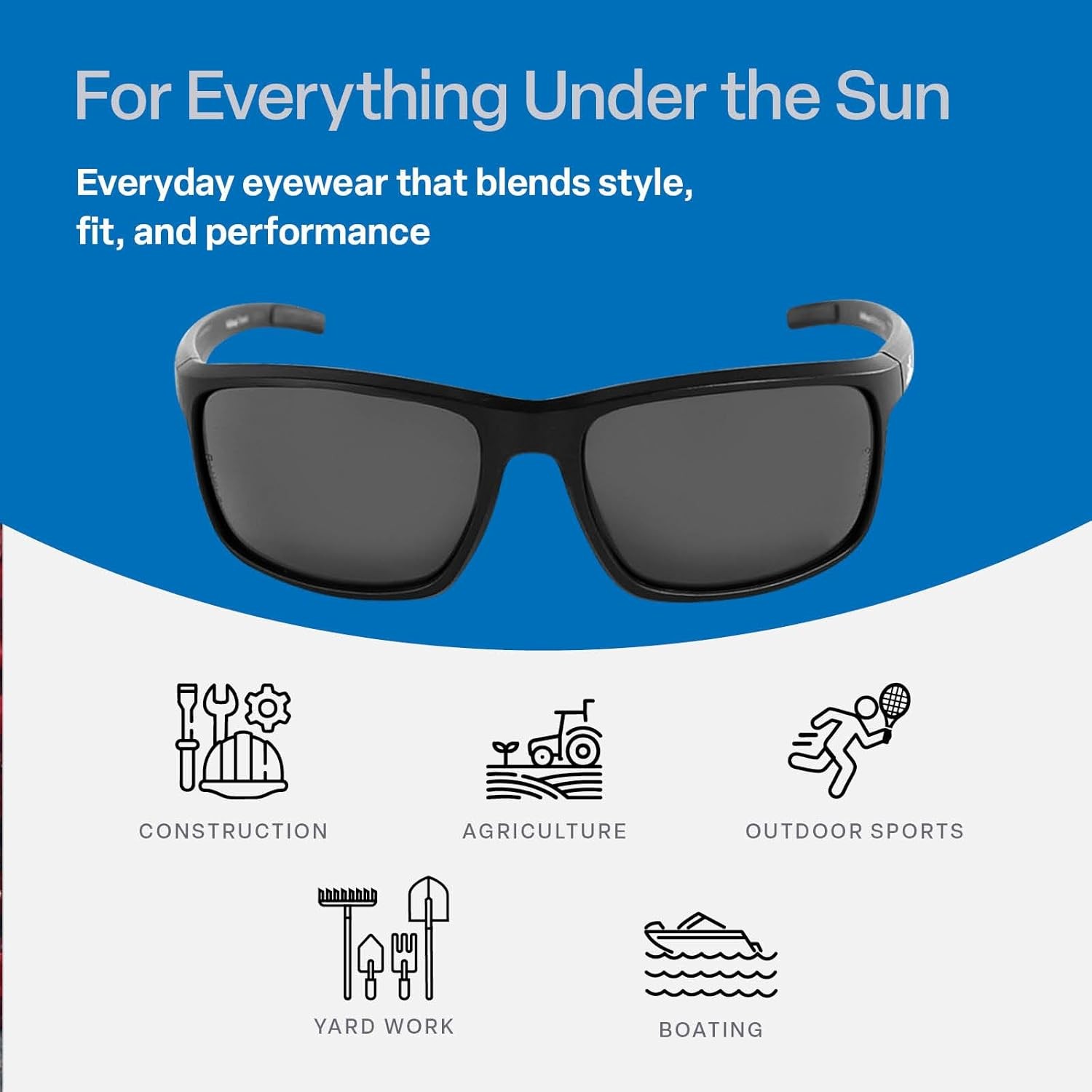 Bullhead Pompano Safety Glasses Sunglasses Work Eyewear ANSI Z87.1
