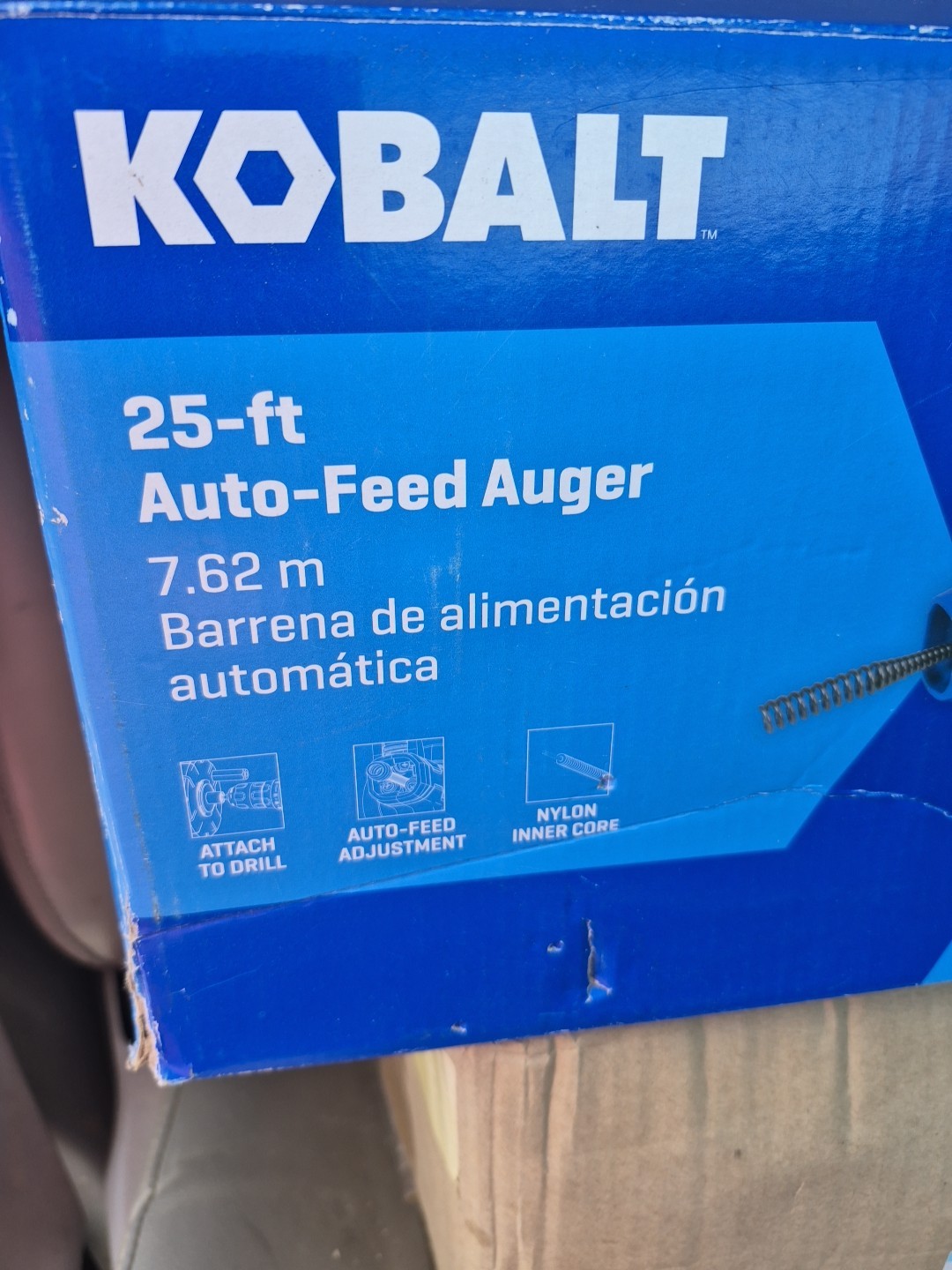Kobalt 25ft Automatic Feed Auger 1/4in #4891698