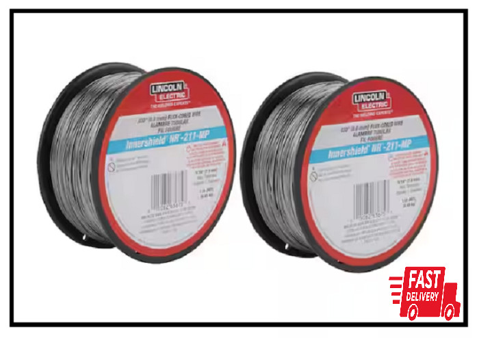 NEW Durable 0.030 in. Flux Core Welding Wire for Mild Steel – Two 1 lb. Spools