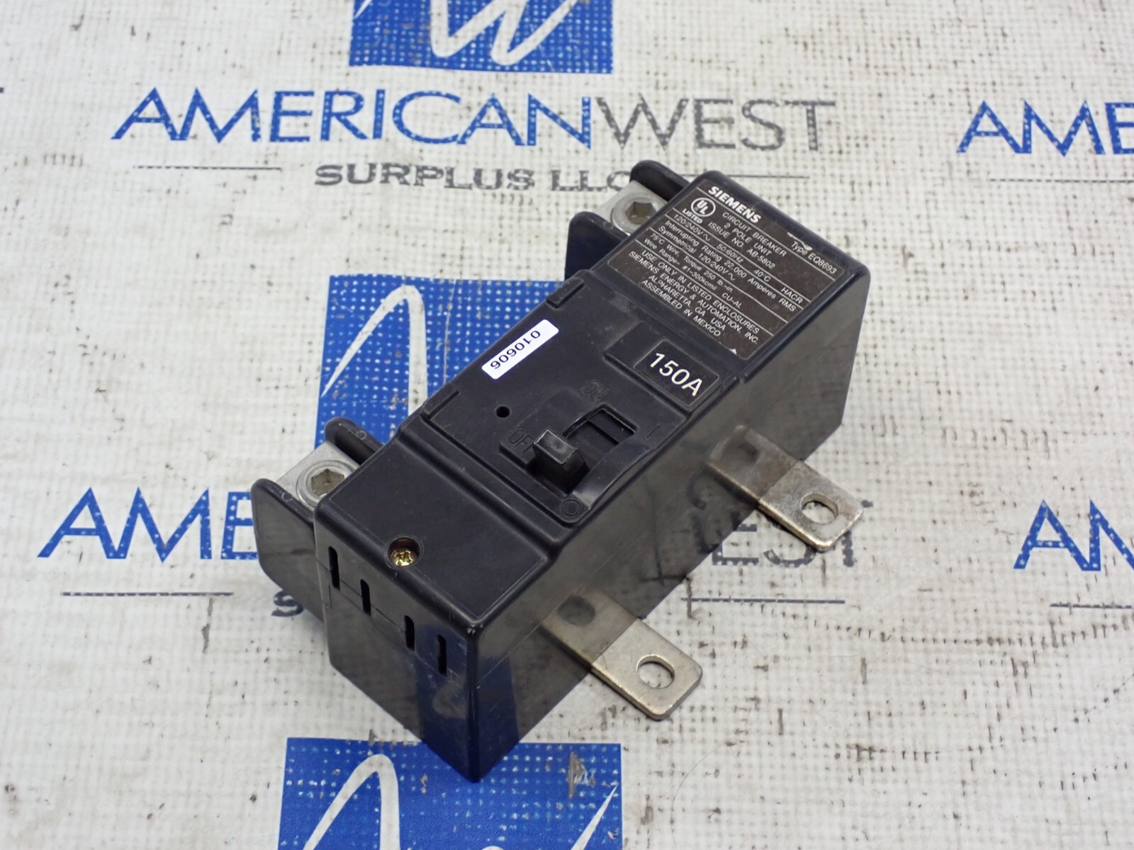 NEW – Siemens MBK150A 150 Amp 120/240 VAC 2 Pole Type EQ8693 Circuit Breaker