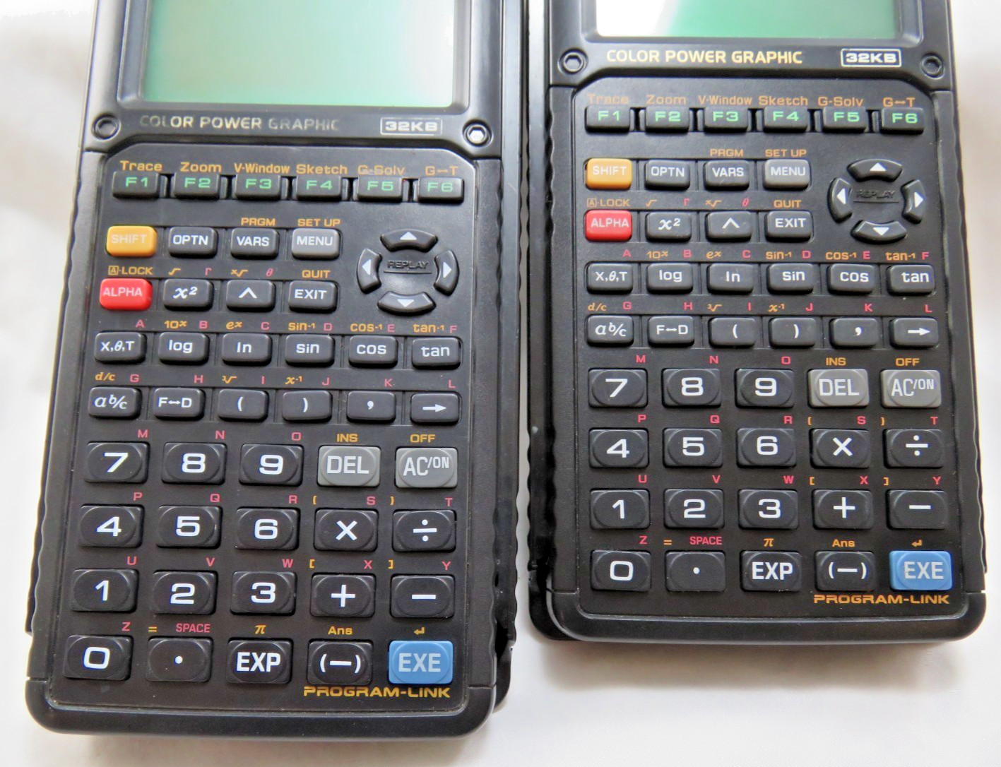 Lot 3 Casio CFX-9850GB Plus 32KB Graphing Calculators w/Covers Tested & Working