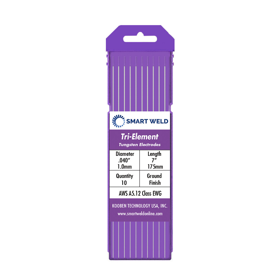 Purple TIG Welding Tungsten Electrode .040″ (10 pack, EWG, Comparable with E3)
