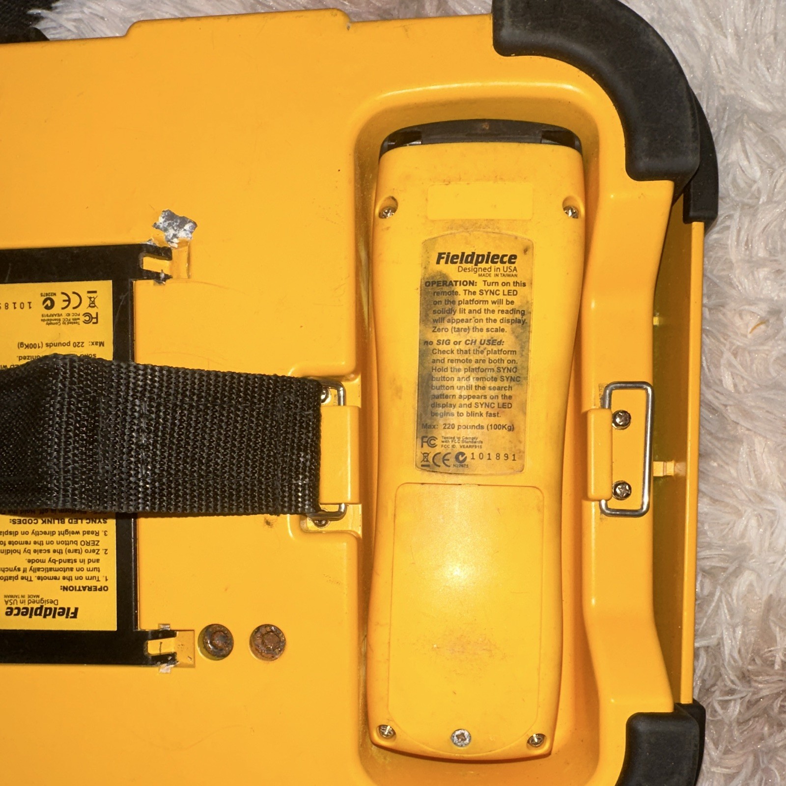 Fieldpiece SRS2 Wireless Digital Refrigerant Scale 220 lb w/ Case – See Descr.