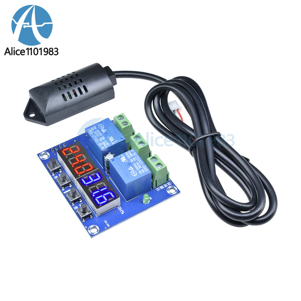 12V LED Digital Display Thermostat Temperature Humidity Controller W1209 XH-M452