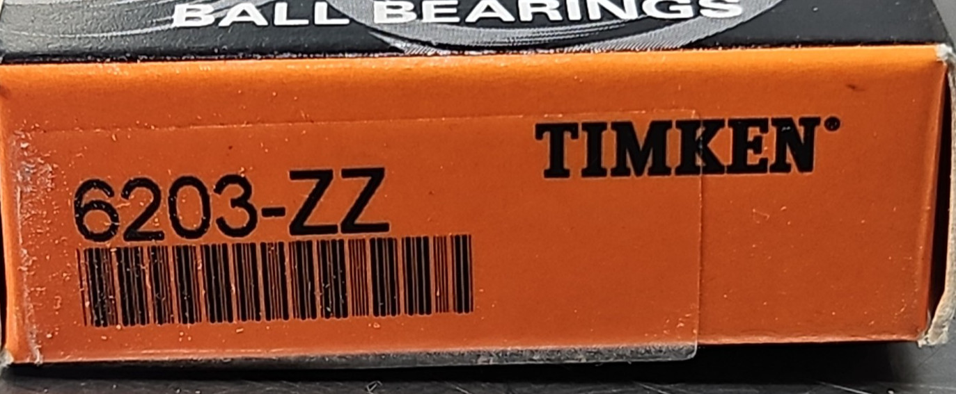 TIMKEN 6203-ZZ Double Metal Sealed Bearings Loc6F30