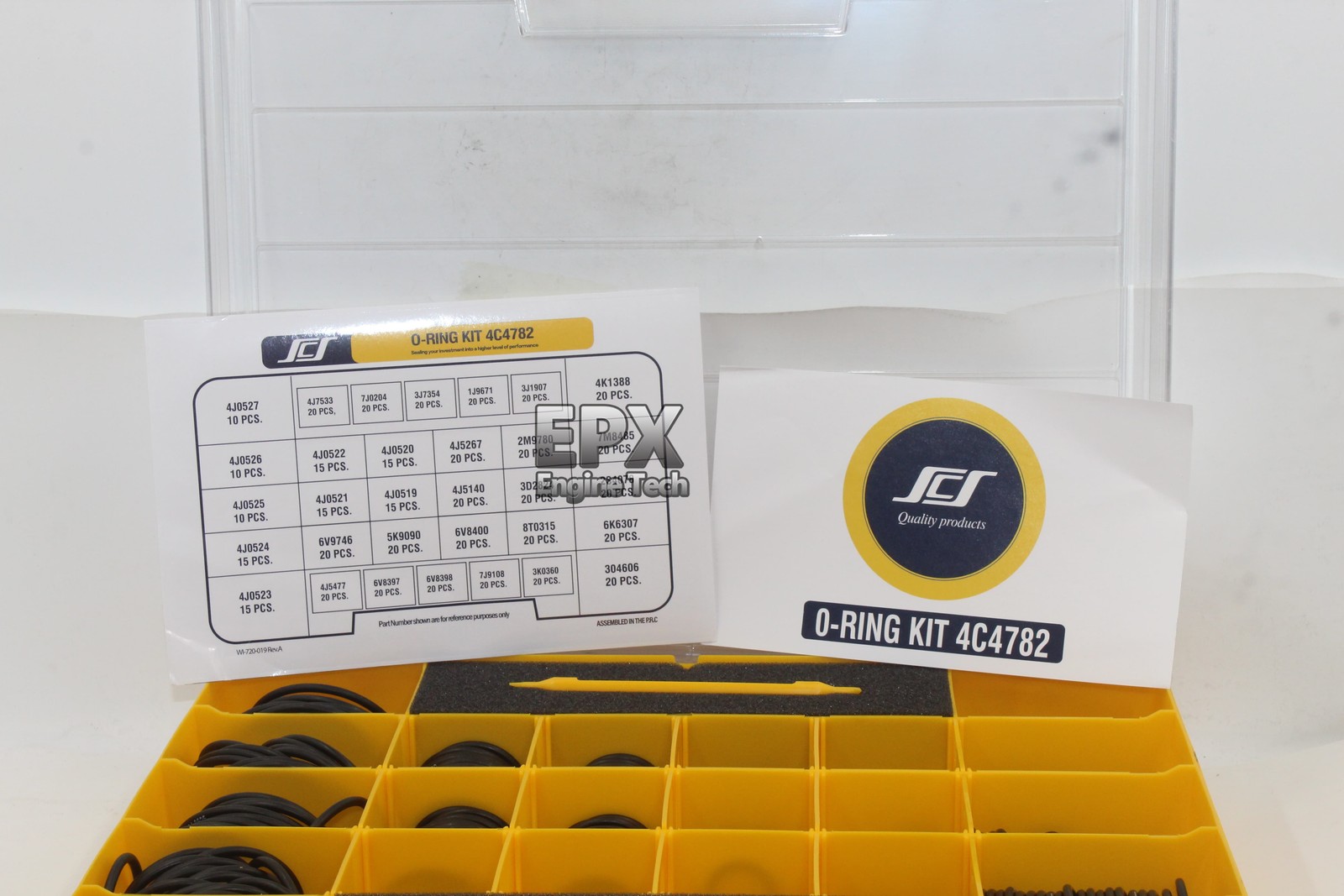4C-4782 4C4782 580PCS O-Ring Nitrile Kit Box For Caterpillar Excavator