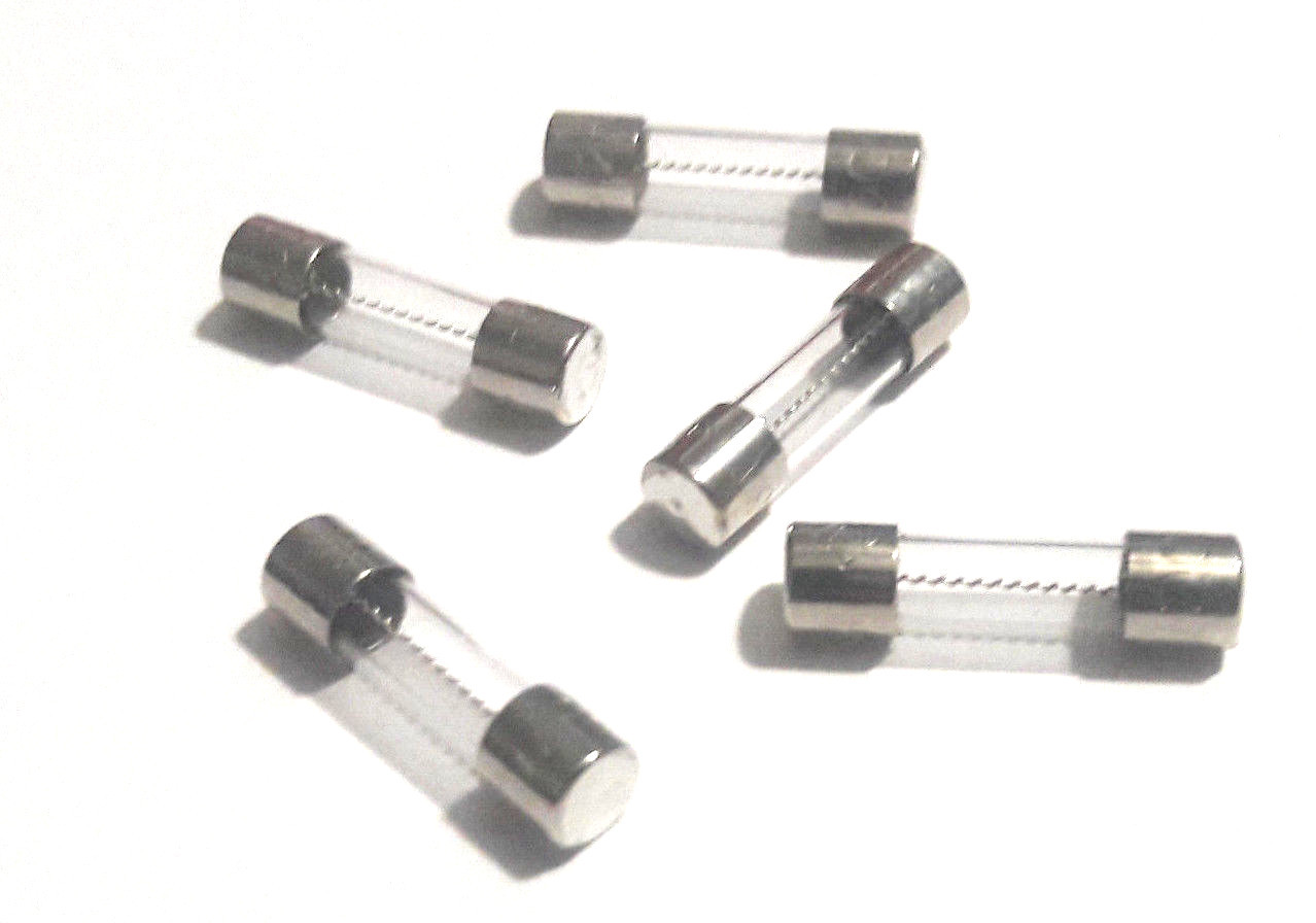 SET OF 5 SOCTSC 125V 6.3A 125V 6.3A SOC TSC 5mm x 20mm SLOW BLOW FUSES