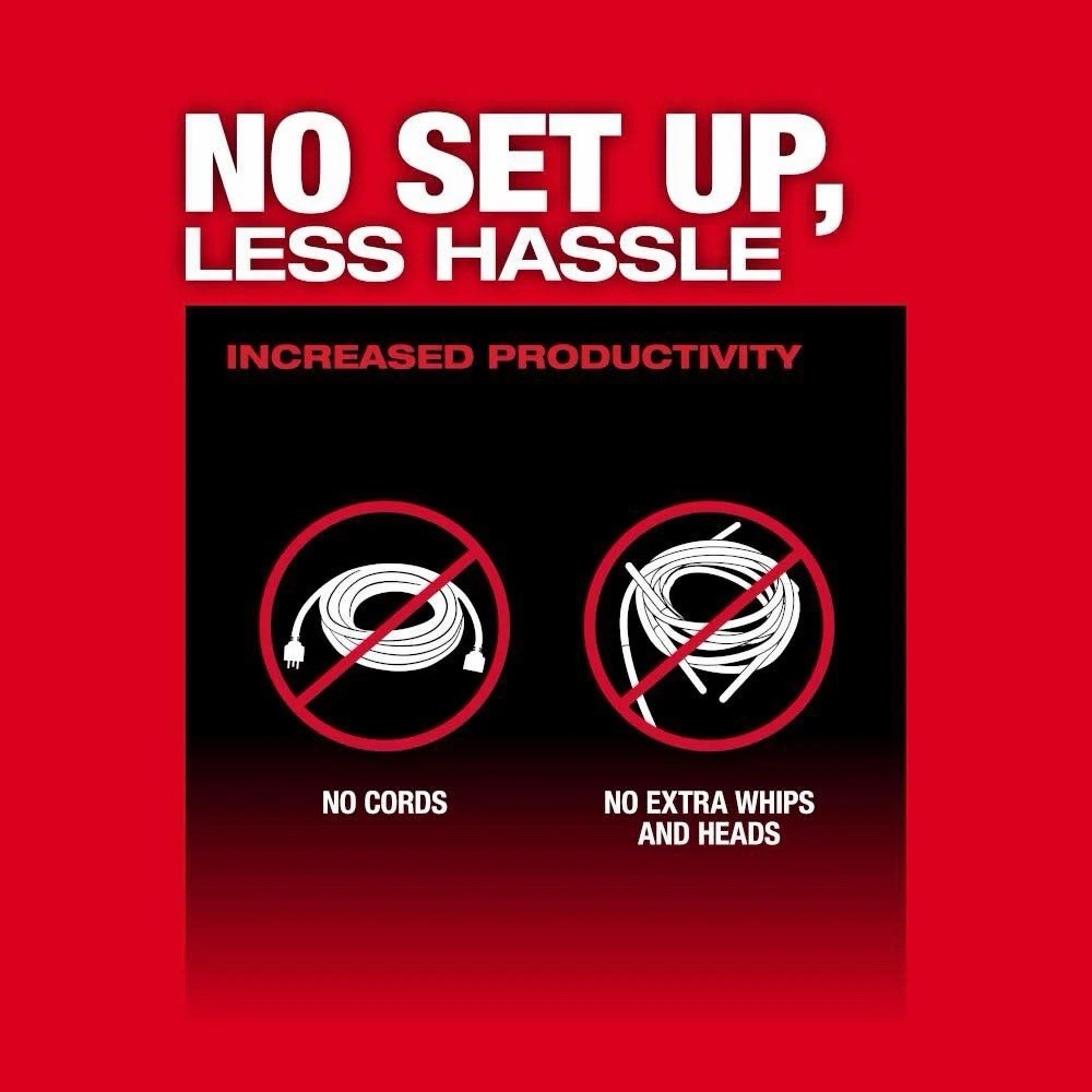 Milwaukee 2911-21 M18 FUEL 18V 8′ Cordless Concrete Pencil Vibrator Kit