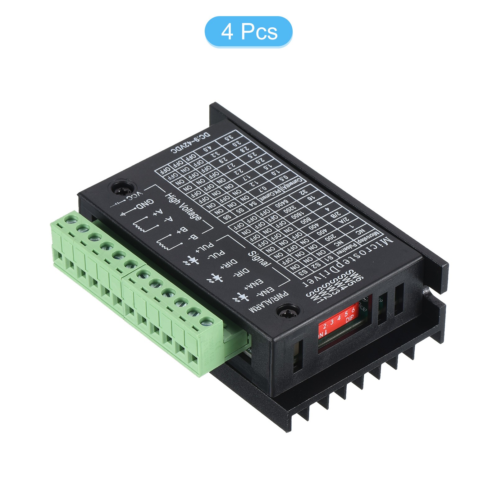 4 Pack Stepper Motor Drivers 4A Stepper Driver Controller CNC Digital Micro