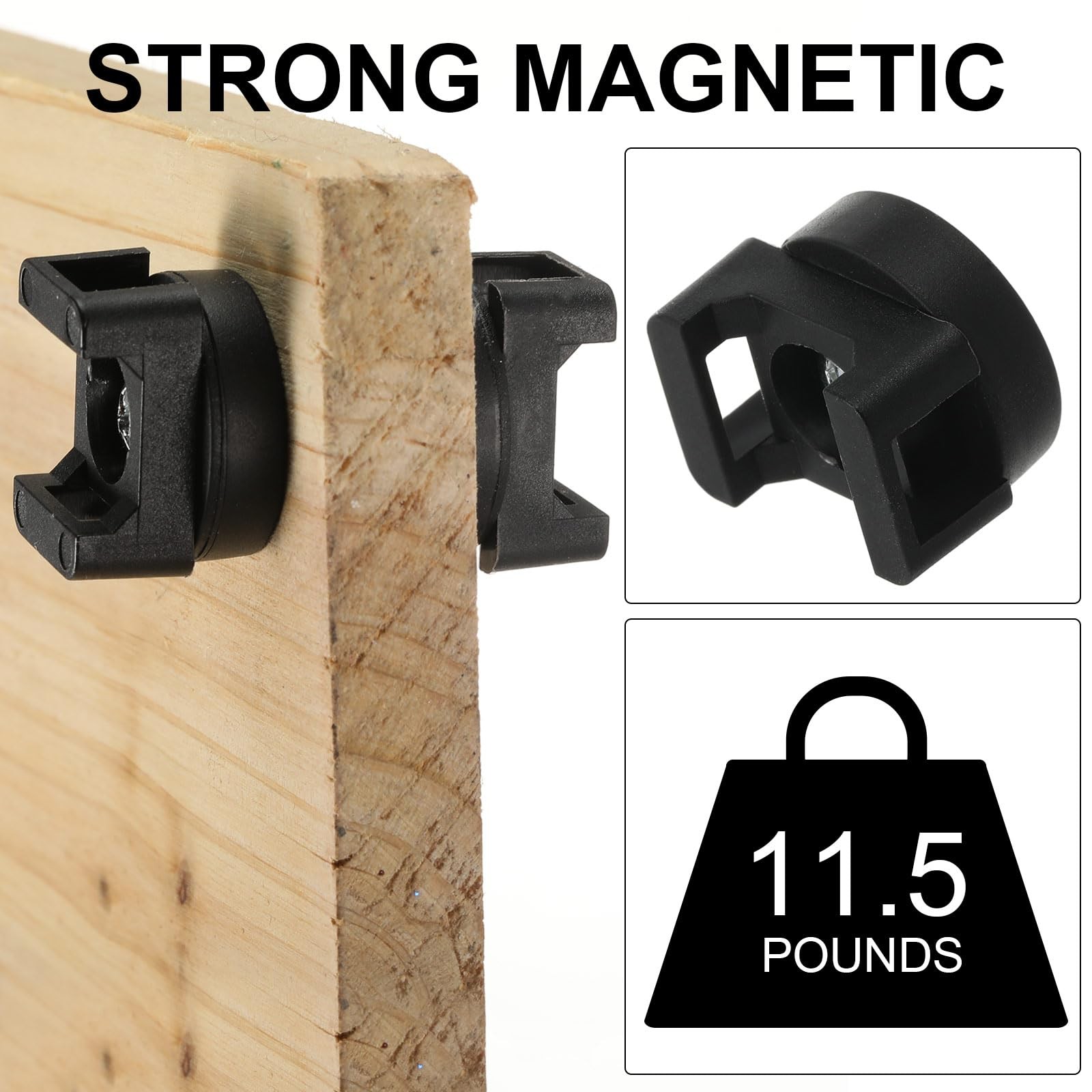 Yookeer 212 Pieces Magnetic Cable Zip Tie Mounts Base with 4/6/8/12 inch Cabl…