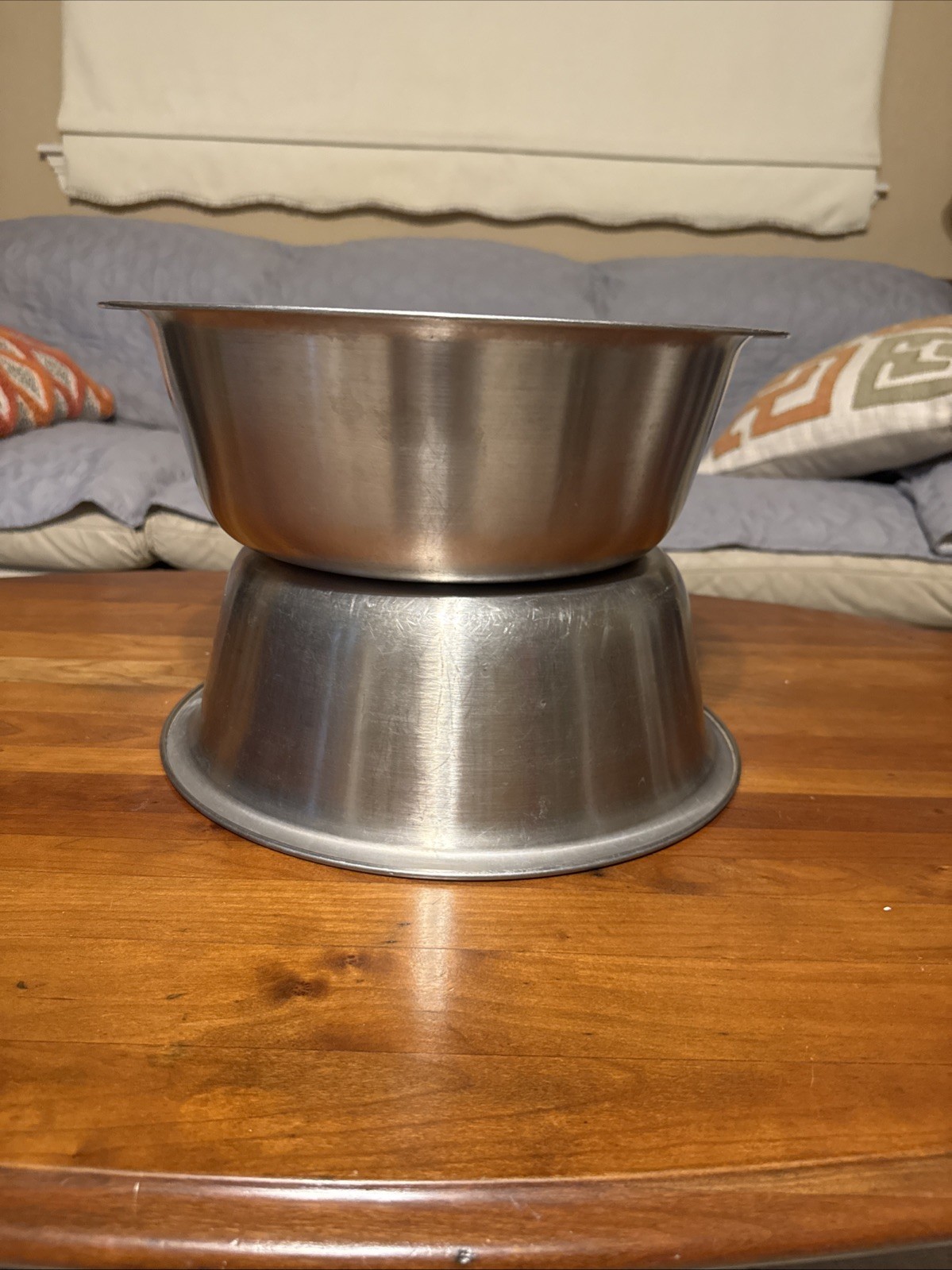 2 Surgical Bowls by Polar Ware Company 7 Qt Stainless Steel No. 134 Vintage USA