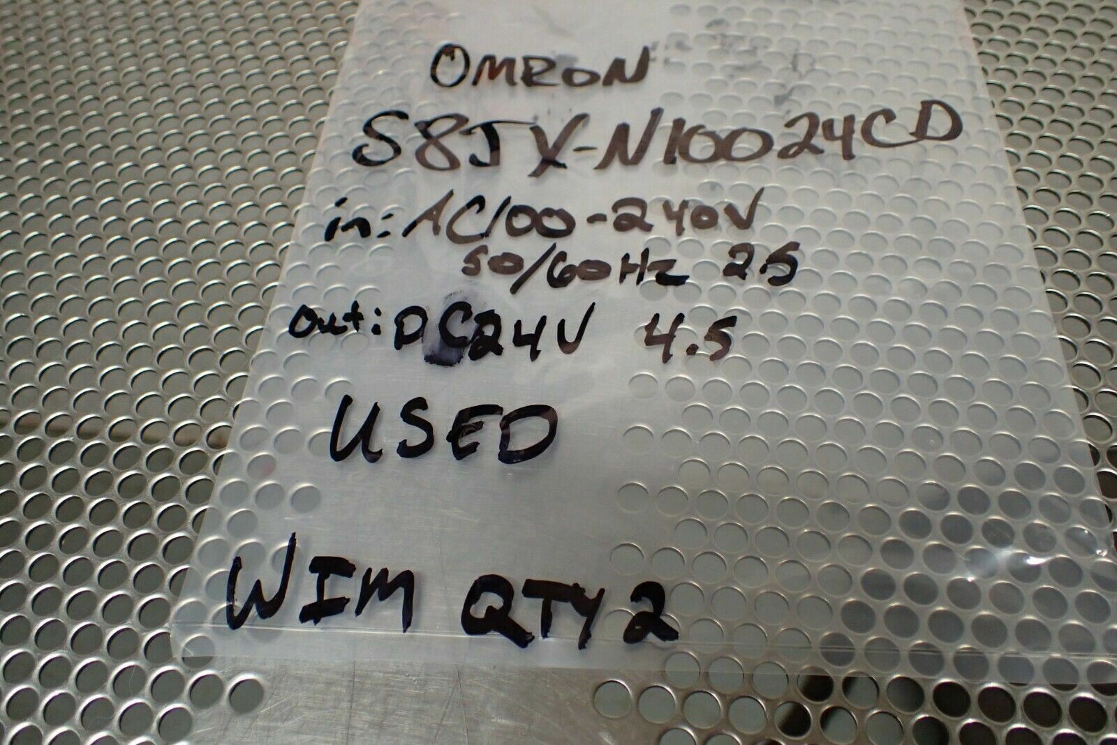 Omron S8JX-N10024CD Power Supply DC24V 4.5A AC100-240V 50/60Hz 2.5A Used