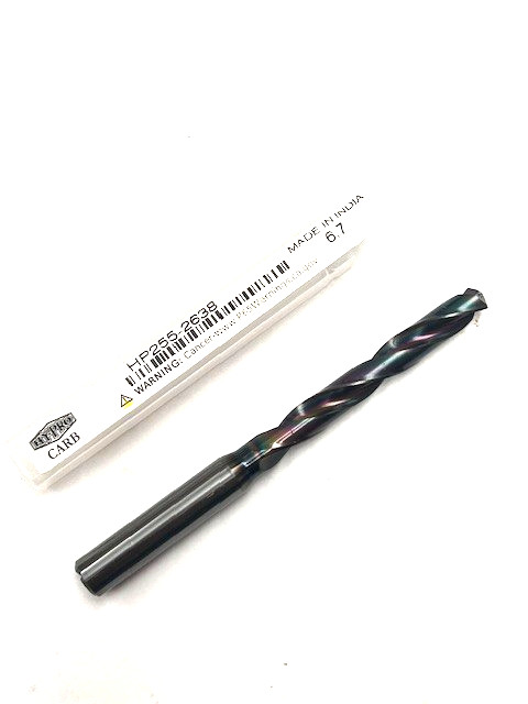 6.70 MM COOLANT FED CARBIDE DRILL OIL HOLE HYPRO CARB TIALN 5D OSG HP255-2638