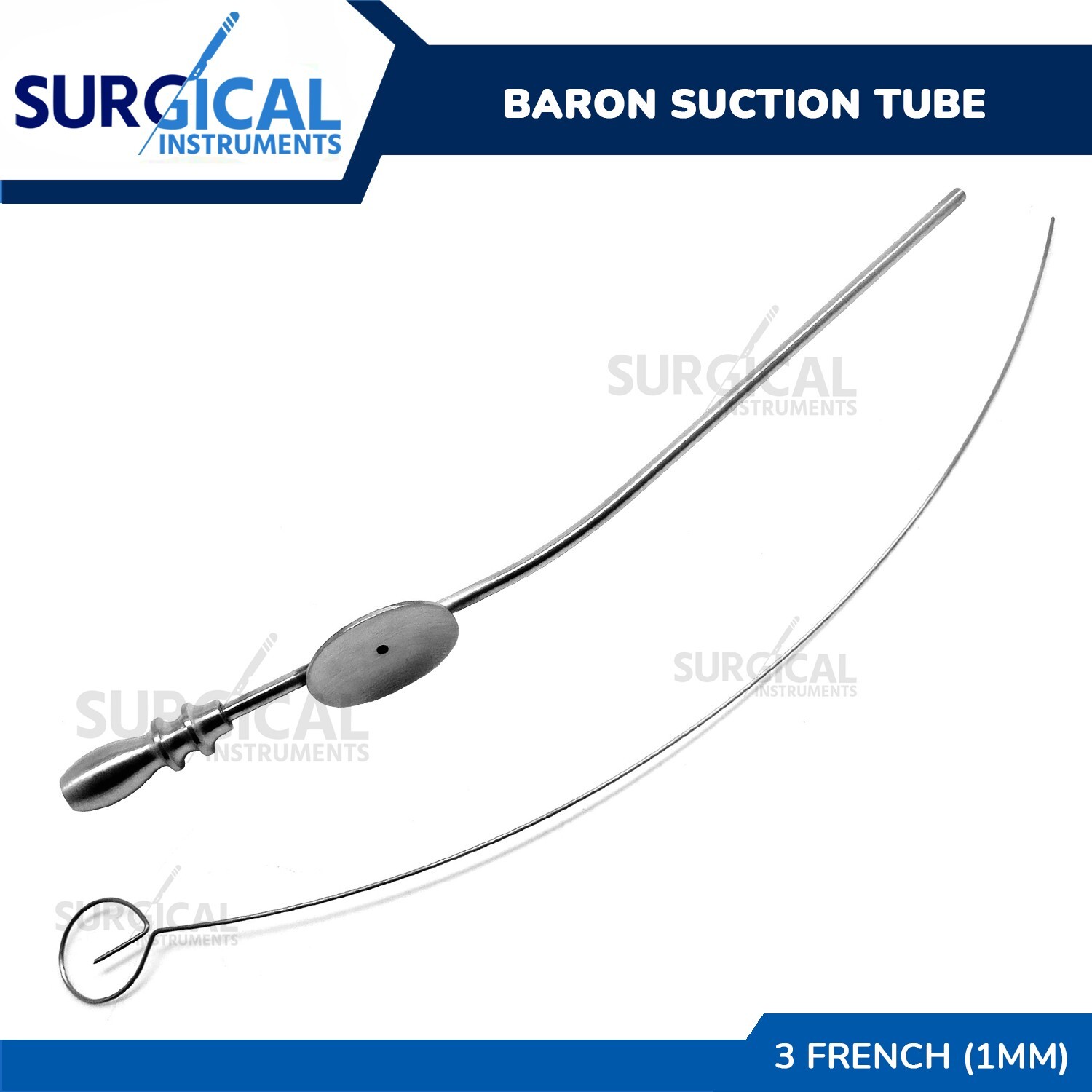 BARON Suction Tube 3 French (1.00mm) Surgical Instruments