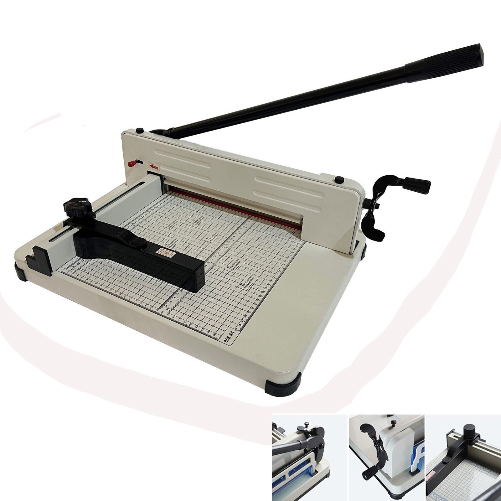 Paper Cutter Guillotine 12.2In A4 Commercial Heavy Duty Stack Paper Trimmer New