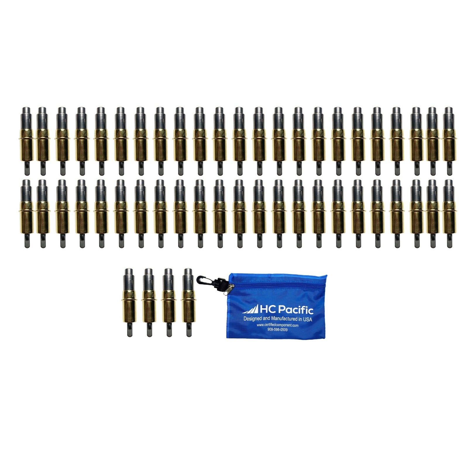 50 each CHD 3/16 Heavy Duty Clecos & Pouch- Made in USA