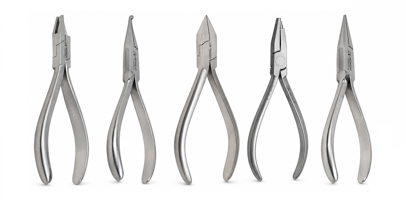 Dental Utility Forming Ortho Pliers Orthodontic Dental Instruments CE Set of 5