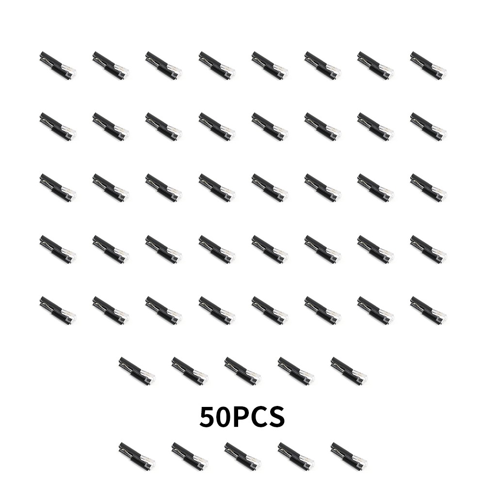 50PCS/Set Plug-In Quick Wire Connector Kit 1-Pin Reusable Clamp Terminal Block