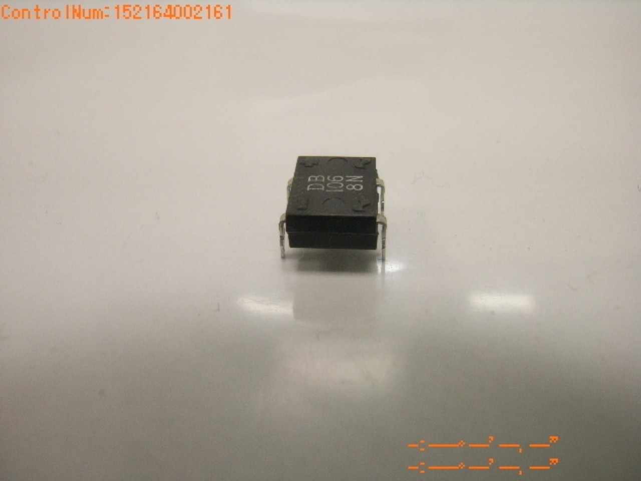 DB106 1 A, 800 V, SILICON, BRIDGE RECTIFIER DIODE – Clipped leads ( 50 pcs