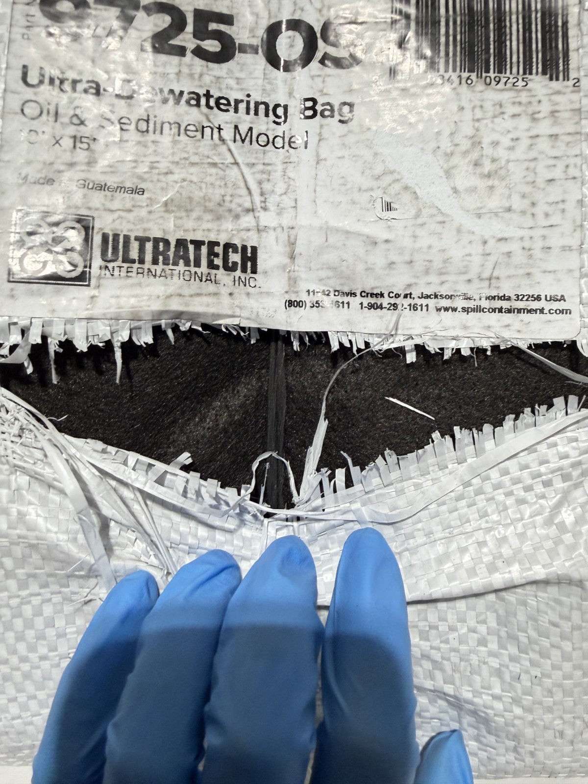UltraTech 9725-OS Ultra Dewatering Bag 10’ x 15’ Oil & Sediment Model Spill
