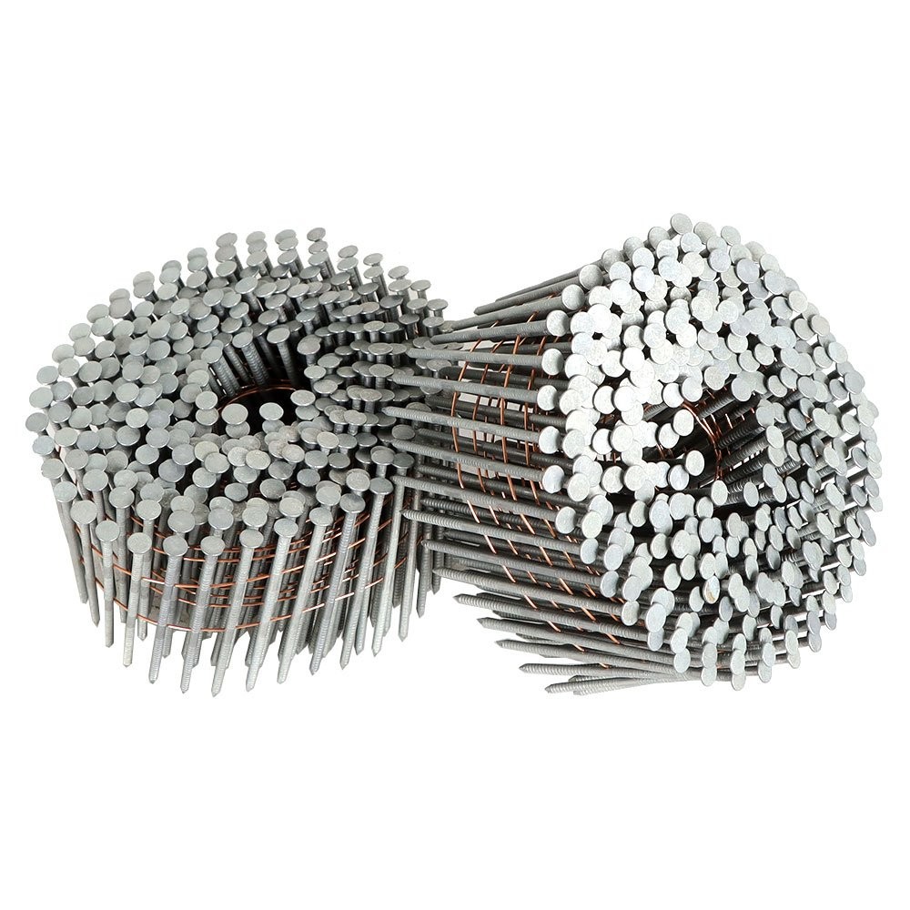 3600Pc Siding Nails 2-1/2 «x .092» 15 Degree Collated Wire Coil Full Round Head