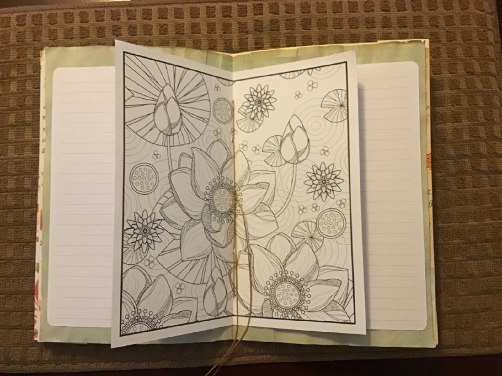 Handmade Junk Journal Naked Junk Journal 9” x 6” Mushroom Print Card Stock Cover