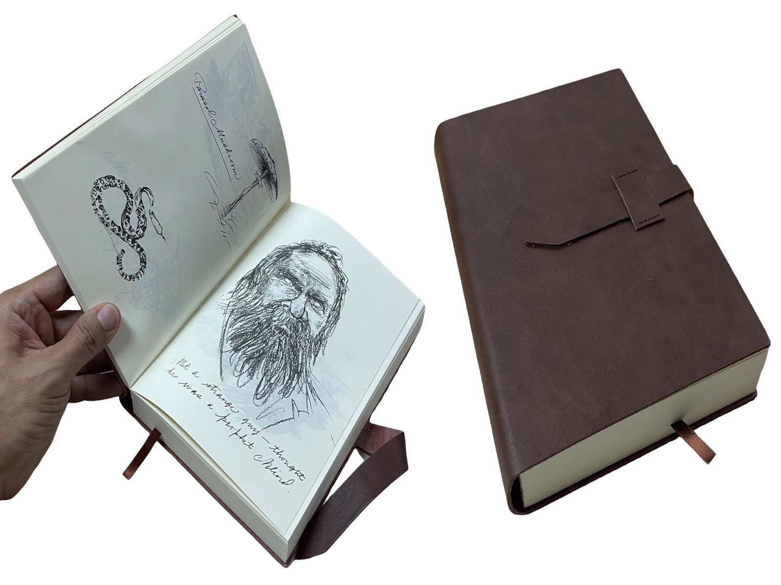 ARTHUR JOURNAL Cowhide Leather Book MORGAN 661 Pages Diary Memorabilia